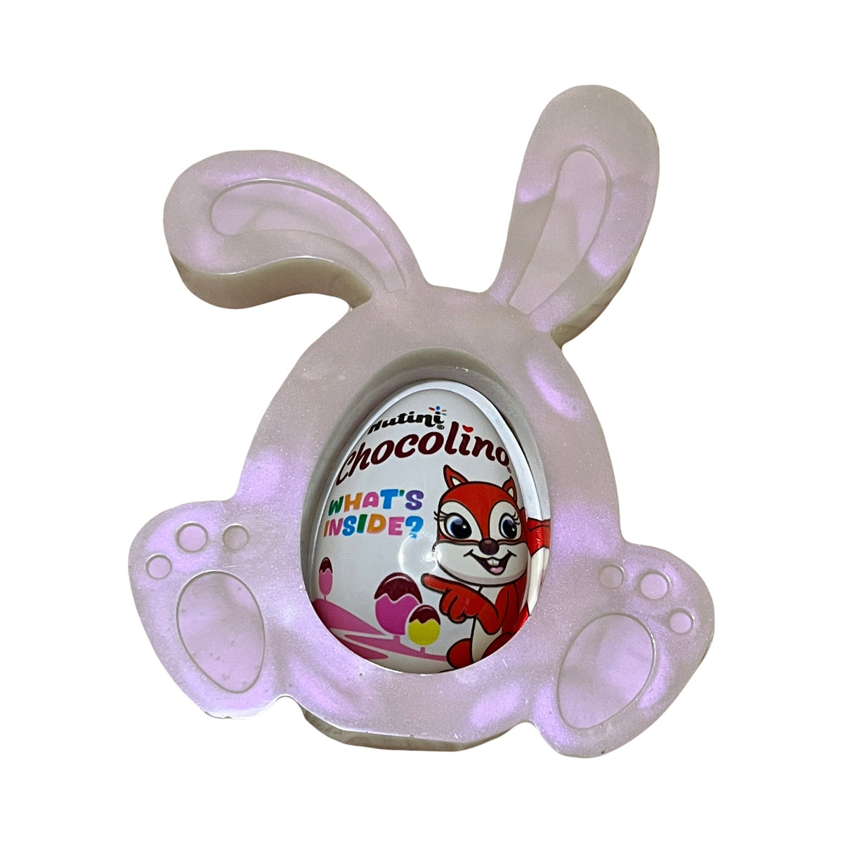Pink Easter Bunny Gift With Egg image 1