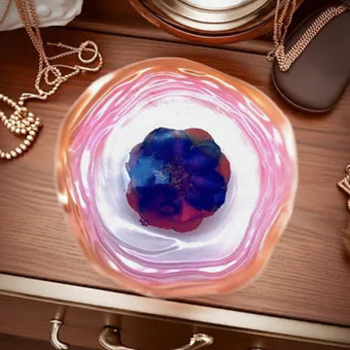 Resin Metallic Wave Storage Tray Plate image 2