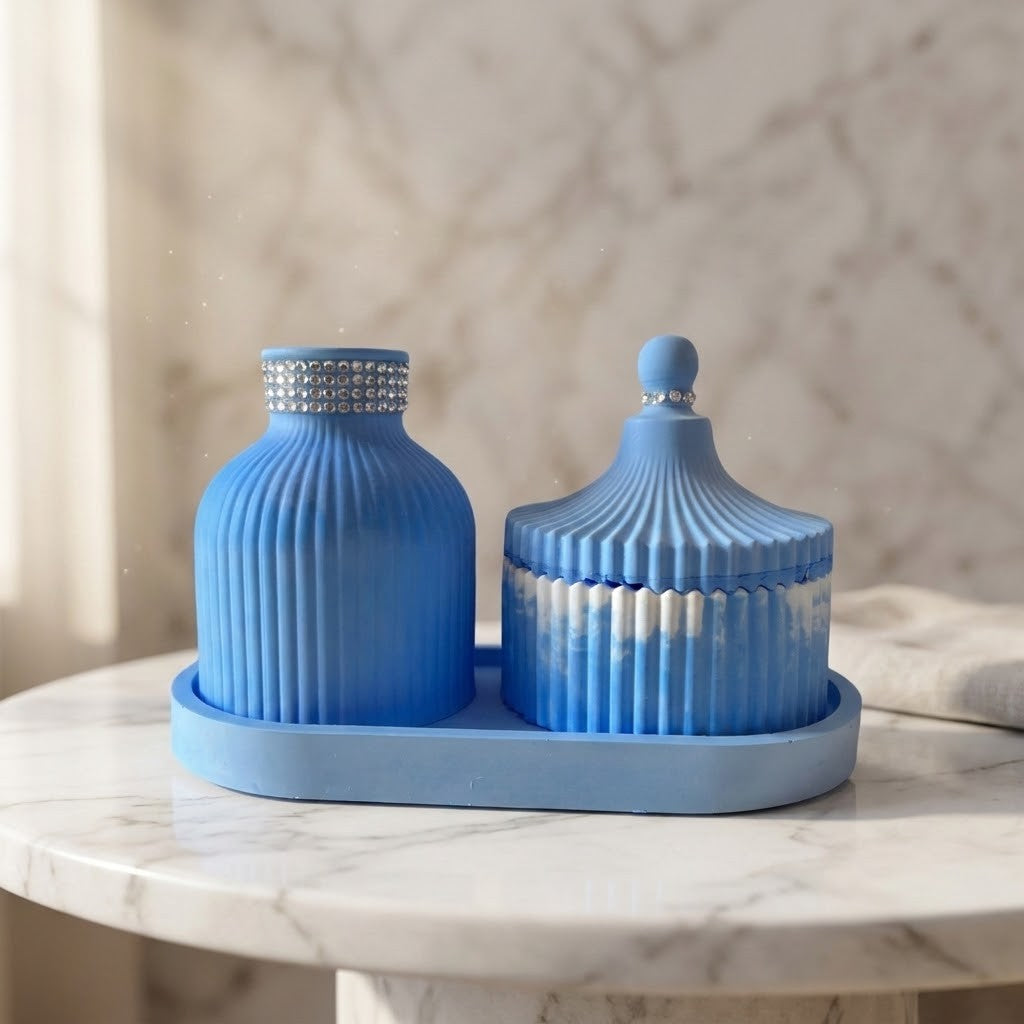 Handmade Vase and Trinket Box 